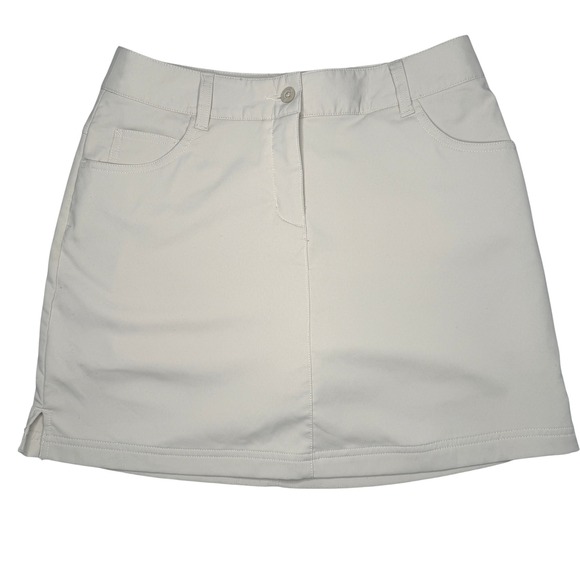 Slazenger Golf Skort Pull On Athletic Performance Beige Womens Size 2 - Picture 1 of 9